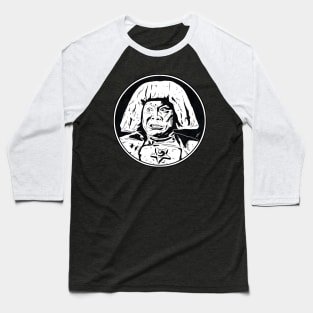 THE GOLEM (Circle Black and White) Baseball T-Shirt